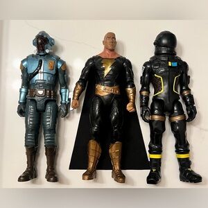 Fortnite The Visitor, Fortnite Dark Voyager and Black Adam 12inch Figures